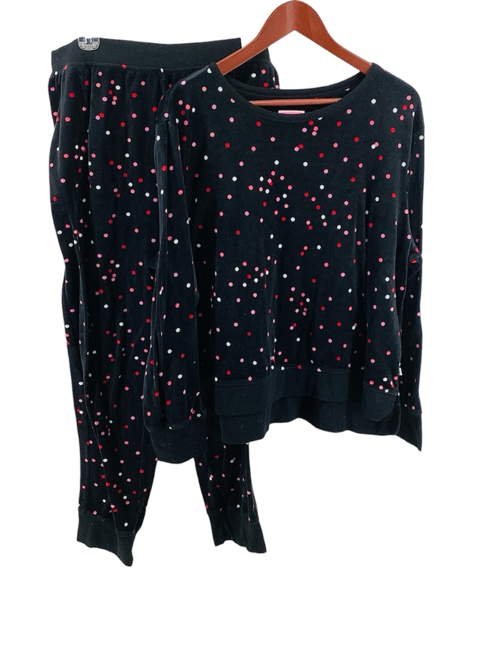 💚 Kate Spade 2pc Navy Polka Dot Pyjama/Lounge set - XL